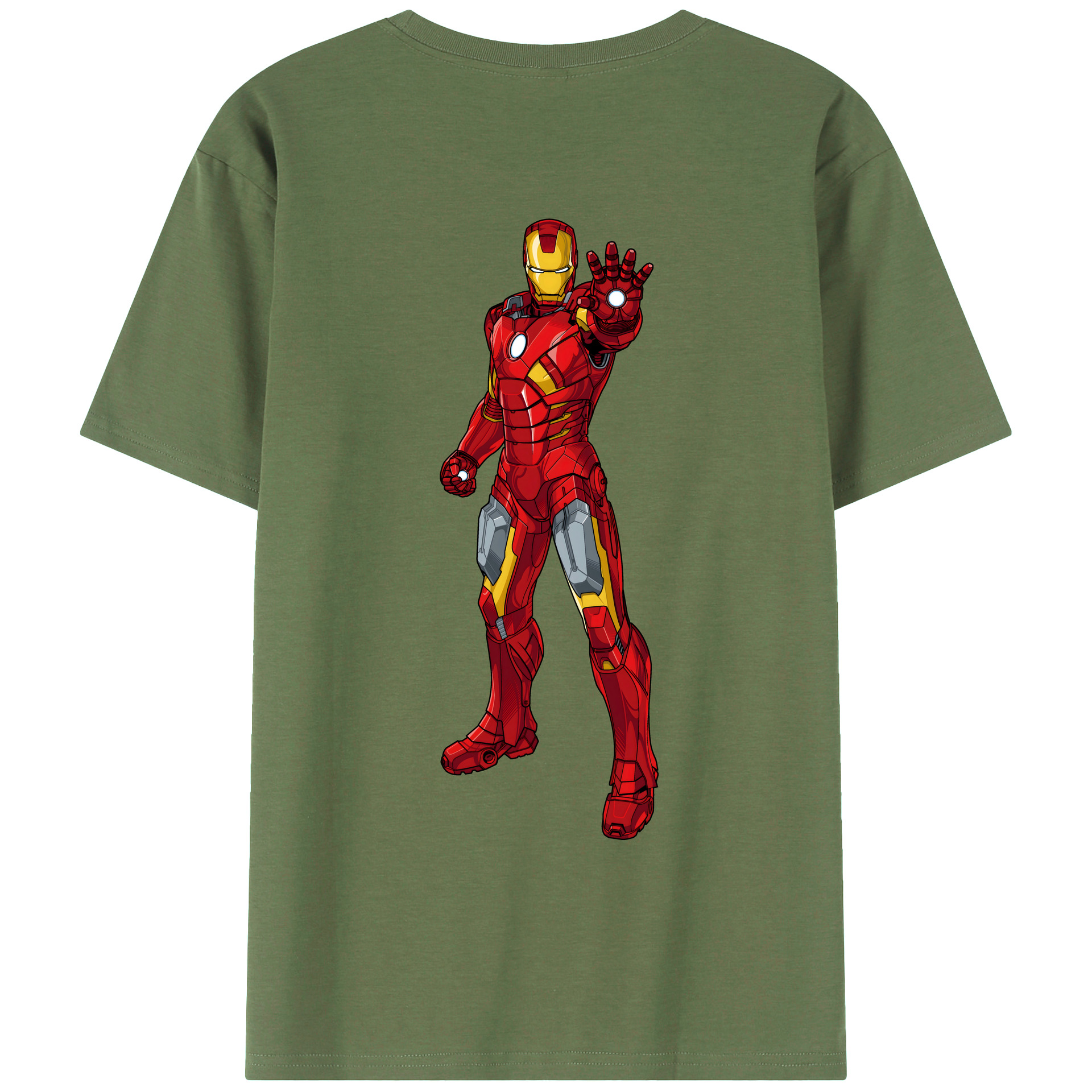 （画像用） アベンジャーズ The Avengers 綿100％ メンズ半袖Tシャツ（バックプリント） 通気性